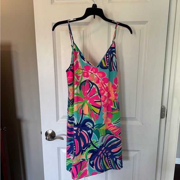 Lilly Pulitzer Dresses & Skirts - Lilly Pulitzer Pink and Green Floral Dress